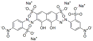 tetrasodium 4,5-dihydroxy-3,6-bis[(4-nitro-2-sulphonatophenyl)azo]naphthalene-2,7-disulphonate