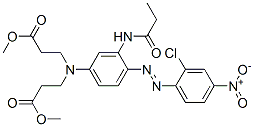 methyl N-[4-[(2-chloro-4-nitrophenyl)azo]-3-[(1-oxopropyl)amino]phenyl]-N-(3-methoxy-3-oxopropyl)-beta-alaninate