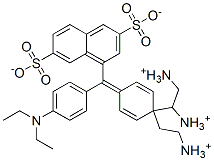 hydrogen [4-[4-(diethylamino)-alpha-(3,7-disulphonato-1-naphthyl)benzylidene]cyclohexa-2,5-dien-1-ylidene]diethylammonium, ammonium salt