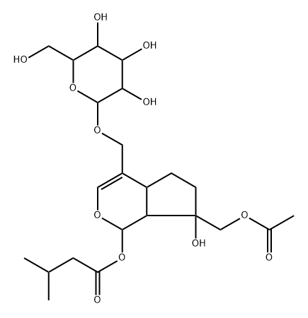 (-)-[(1S)-7α-Acetyloxymethyl-1,4aα,5,6,7,7aα-hexahydro-7β-hydroxy-1α-(3-methyl-1-oxobutoxy)cyclopenta[c]pyran-4-yl]methyl β-D-allopyranoside