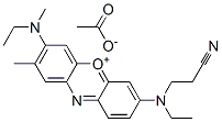 7-[(2-cyanoethyl)ethylamino]-3-(ethylmethylamino)-2-methylphenoxazin-5-ium acetate