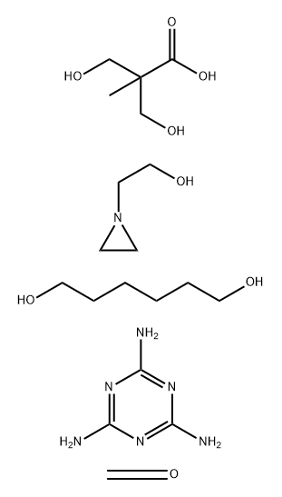 Propanoic acid, 3-hydroxy-2-(hydroxymethyl)-2-methyl-, polymer with 1-aziridineethanol, formaldehyde, 1,6-hexanediol and 1,3,5-triazine-2,4,6-triamine
