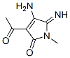 2H-Pyrrol-2-one, 3-acetyl-4-amino-1,5-dihydro-5-imino-1-methyl- (9CI)