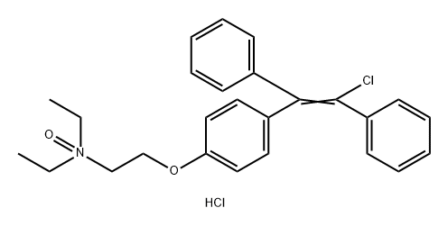 Ethanamine, 2-[4-(2-chloro-1,2-diphenylethenyl)phenoxy]-N,N-diethyl-, N-oxide, hydrochloride (1:1)