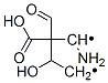 1,4-Butanediyl,  1-amino-2-carboxy-2-formyl-3-hydroxy-  (9CI)