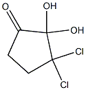 Cyclopentanone, 3,3-dichloro-2,2-dihydroxy- (6CI)