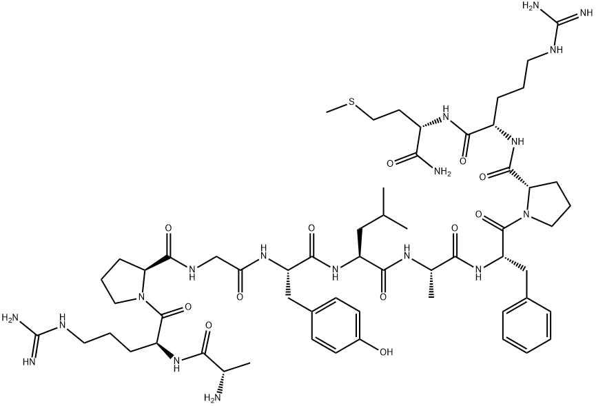 ALA-ARG-PRO-GLY-TYR-LEU-ALA-PHE-PRO-ARG-MET AMIDE