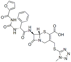 (7R)-7-[[(R)-[[[(2-Furoyl)amino]carbonyl]amino]phenylacetyl]amino]-3-[[(1-methyl-1H-tetrazol-5-yl)thio]methyl]cepham-3-ene-4-carboxylic acid