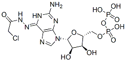 Guanosine diphosphate N-chloroacetylhydrazone