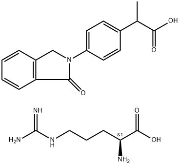 L-arginine mono[4-(1,3-dihydro-1-oxo-2H-isoindol-2-yl)-alpha-methylbenzeneacetate]