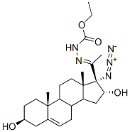 ethyl (17-azido-3beta,16alpha-dihydroxypregn-5-en-20-ylidene)carbazate