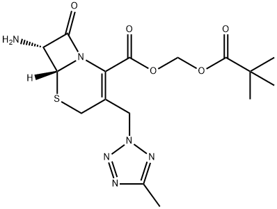 (6R,7R)-7-Amino-3-[(5-methyl-2H-tetrazol-2-yl)methyl]-8-oxo-5-thia-1-azabicyclo[4.2.0]oct-2-ene-2-carboxylic acid pivaloyloxymethyl ester