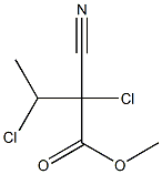 Butyric acid, 2,3-dichloro-2-cyano-, methyl ester (6CI)