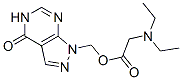 N,N-Diethylglycine (4,5-dihydro-4-oxo-1H-pyrazolo[3,4-d]pyrimidine-1-yl)methyl ester