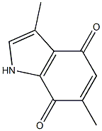 1H-Indole-4,7-dione,3,6-dimethyl-(9CI)