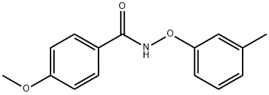 Benzamide, 4-methoxy-N-(3-methylphenoxy)-, (+-)-