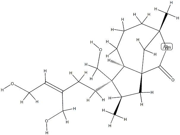 [3S,6aβ,(+)]-3,4,5,6,6a,7,8,9-Octahydro-7-[(Z)-5-hydroxy-3-hydroxymethyl-3-pentenyl]-7α-hydroxymethyl-3,8α-dimethyl-3α,9aα-methano-1H-cyclopenta[c]oxocin-1-one