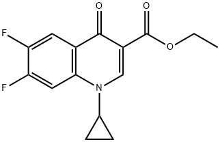 1-环丙基-6,7-二氟-1,4-二氢-4-氧代-3-喹啉甲酸乙酯