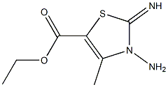 4-Thiazoline-5-carboxylicacid,3-amino-2-imino-4-methyl-,ethylester(6CI)