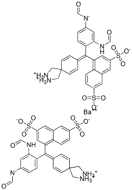 hydrogen [4-[4-(dimethylamino)-alpha-(3,6-disulphonato-1-naphthyl)benzylidene]cyclohexa-2,5-dien-1-ylidene]dimethylammonium, barium salt
