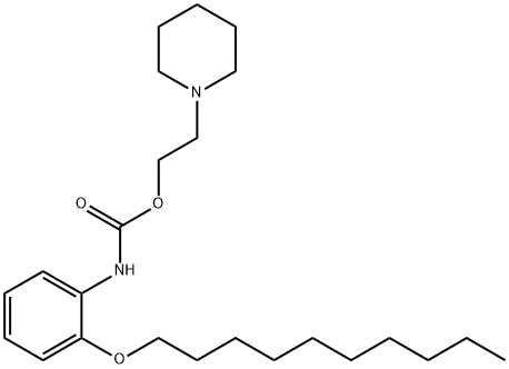 2-(1-piperidinyl)ethyl 2-(decyloxy)phenylcarbamate