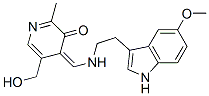 (4E)-5-(hydroxymethyl)-4-[[2-(5-methoxy-1H-indol-3-yl)ethylamino]methylidene]-2-methyl-pyridin-3-one