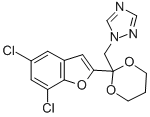 1-((2-(5,7-Dichloro-2-benzofuranyl)-1,3-dioxan-2-yl)methyl)-1H-1,2,4-t riazole