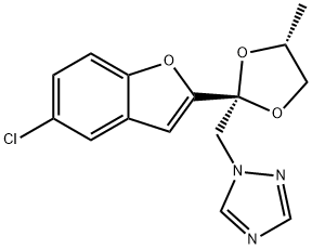 cis-1-((2-(5-Chloro-2-benzofuranyl)-4-methyl-1,3-dioxolan-2-yl)methyl) -1H-1,2,4-triazole