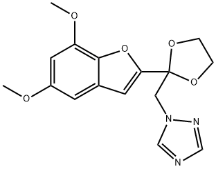1-((2-(5,7-Dimethoxy-2-benzofuranyl)-1,3-dioxolan-2-yl)methyl)-1H-1,2, 4-triazole