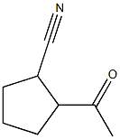 Cyclopentanecarbonitrile, 2-acetyl- (6CI)