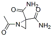 2,2-Aziridinedicarboxamide, 1-acetyl- (9CI)