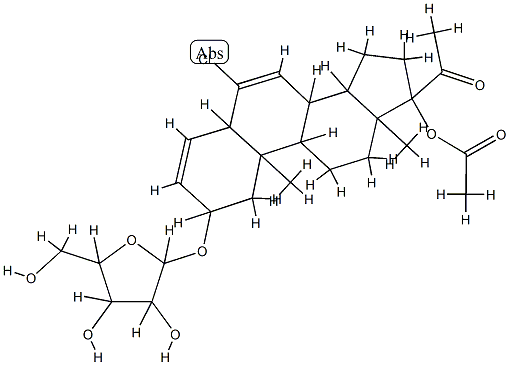 3-O-arabinofuranosylchlormadinol acetate
