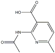 Nicotinic acid, 2-acetamido-6-methyl- (6CI)
