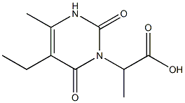 1(2H)-Pyrimidineacetic  acid,  5-ethyl-3,6-dihydro--alpha-,4-dimethyl-2,6-dioxo-