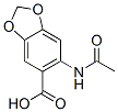 1,3-Benzodioxole-5-carboxylic acid, 6-acetamino-