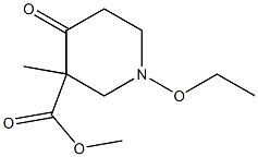 Nipecotic acid, 1-ethoxy-3-methyl-4-oxo-, methyl ester (6CI)