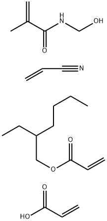 2-Propenoic acid, polymer with 2-ethylhexyl 2-propenoate, N-(hydroxymethyl)-2-methyl-2-propenamide and 2-propenenitrile
