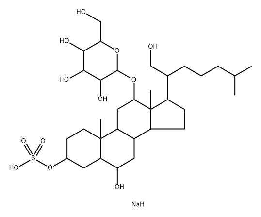 6β,21-Dihydroxy-3α-(sodiosulfooxy)-5α-cholestan-12β-yl β-D-glucopyranoside