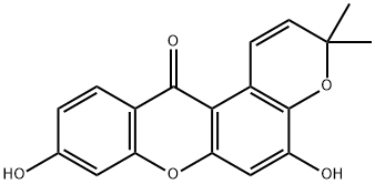 5,9-Dihydroxy-3,3-dimethylpyrano[3,2-a]xanthen-12(3H)-one