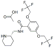 Benzamide, N-(2-piperidinylmethyl)-2,5-bis(2,2,2-trifluoroethoxy)-, (S)-, monoacetate