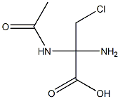 Propionic  acid,  2-acetamido-2-amino-3-chloro-  (6CI)