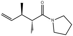Pyrrolidine, 1-(2-fluoro-3-methyl-1-oxo-4-pentenyl)-, (R*,R*)- (9CI)