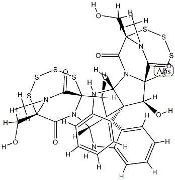 (6S,6'S)-17,18:17',18'-Diseco-2,2',5,5'-tetrademercapto-2,5:2',5'-bispertetrathio-6,6'-dihydroxychetocin