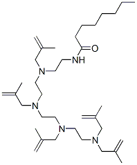 N-[14-methyl-3,6,9,12-tetrakis(2-methylallyl)-3,6,9,12-tetraazapentadec-14-en-1-yl]octanamide