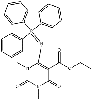 1,2,3,4-Tetrahydro-1,3-dimethyl-2,4-dioxo-6-[(triphenylphosphoranylidene)amino]-5-pyrimidinecarboxylic acid ethyl ester