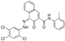 (4Z)-N-(2-methylphenyl)-3-oxo-4-[(2,4,5-trichlorophenyl)hydrazinylidene]naphthalene-2-carboxamide