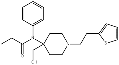 N-(4-(Hydroxymethyl)-1-(2-(2-thienyl)ethyl)-4-piperidinyl)-N-phenylpro panamide