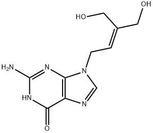 6H-Purin-6-one, 2-amino-1,9-dihydro-9-(4-hydroxy-3-(hydroxymethyl)-2-b utenyl)-