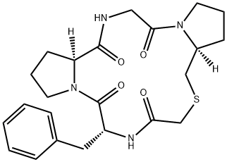 cyclo(glycyl-prolyl-psi(CH2S)-glycyl-phenylalanyl-prolyl)