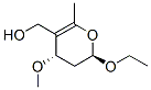 2H-Pyran-5-methanol,2-ethoxy-3,4-dihydro-4-methoxy-6-methyl-,trans-(9CI)